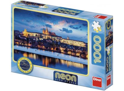 Dino Puzzle neonové Pražský hrad 1000 dílků