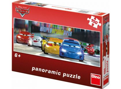 Dino Puzzle Cars Panoramic na okruhu 150 dílků