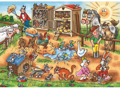Dino Puzzle Čtyřlístek Na farmě 300 dílků