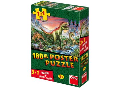 Dino Puzzle Dinosauři plakát 180XL