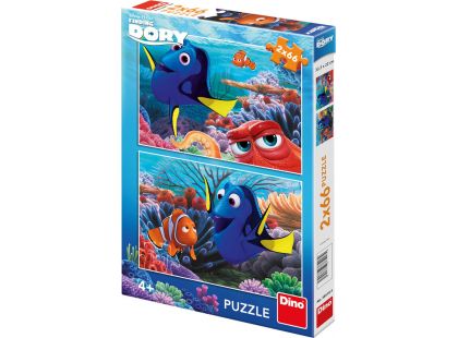 Dino Puzzle Disney Dory mezi korály 2x66 dílků