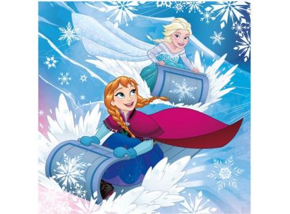 Dino Puzzle Disney Frozen Zimní radovánky 3 x 55 dílků