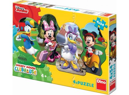 Dino Puzzle Disney Mickey a kamarádi 4x54dílků
