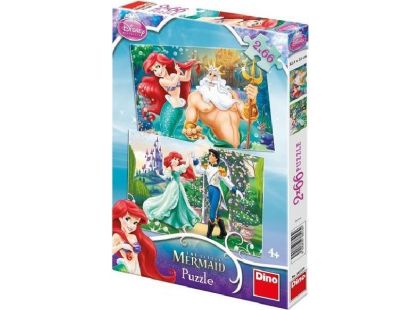 Dino Puzzle Disney Princess Ariel 2x66 dílků