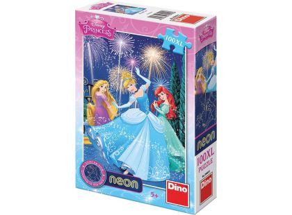 Dino Puzzle Disney Princezny neon 100XL dílků