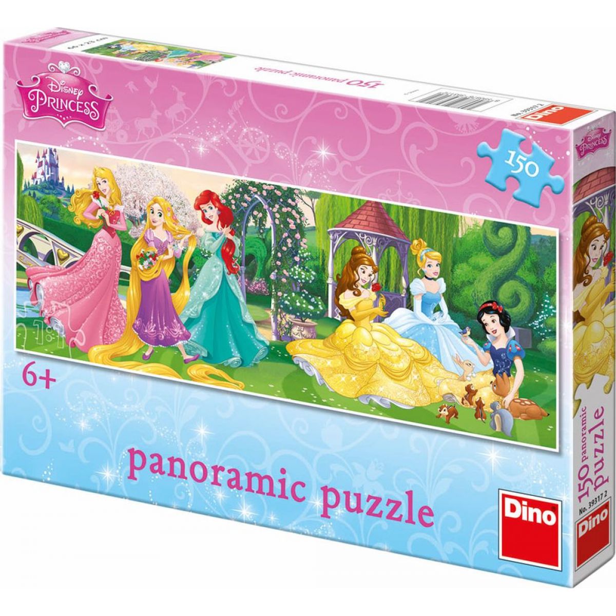 Dino Puzzle Disney Princezny Panoramic na promenádě 150 dílků