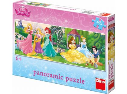Dino Puzzle Disney Princezny Panoramic na promenádě 150 dílků