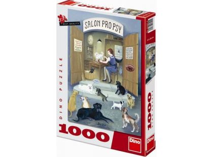 Dino Puzzle Hütnerová Salon pro psy 1000 dílků