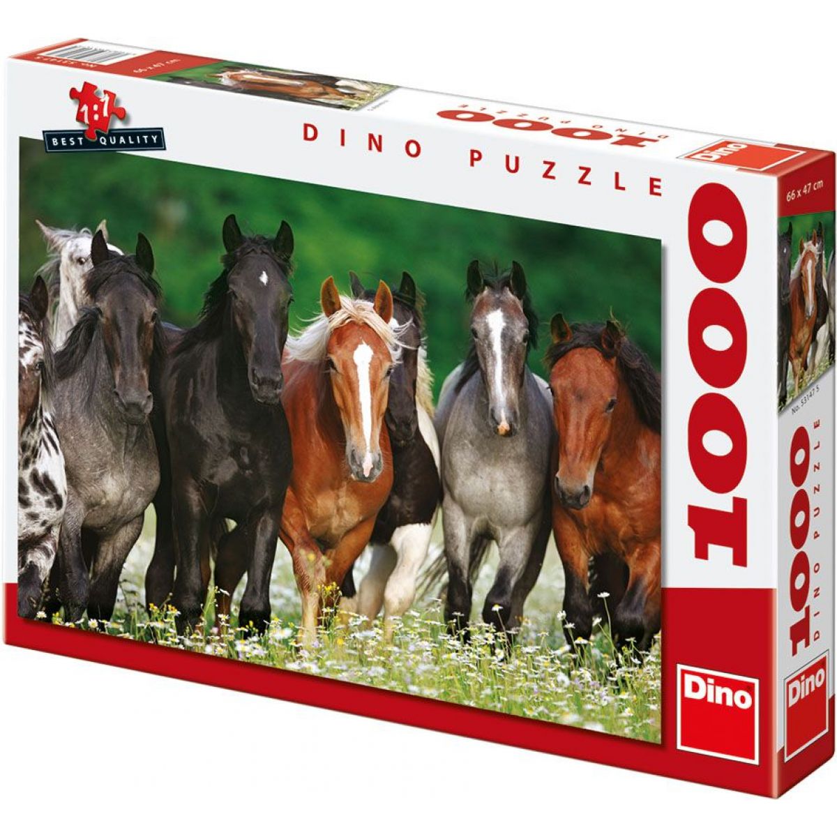 Dino Puzzle Koně na louce 1000dílků