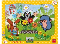 Dino Puzzle Krteček zahradník 12 dílků
