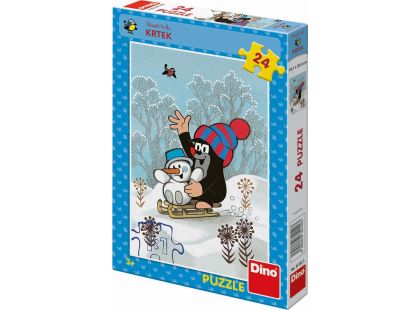 Dino Puzzle Krtek a Sněhulák 24 dílků
