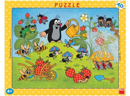 Dino Puzzle Krtek v jahodách 40d