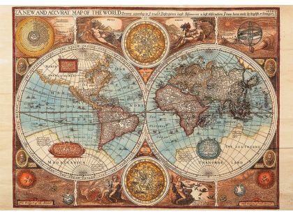 Dino Puzzle Mapa světa z roku 1626 500dílků
