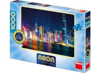 Dino Puzzle Neon Hong Kong 1000dílků