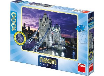 Dino Puzzle Neon Tower Bridge 1000dílků