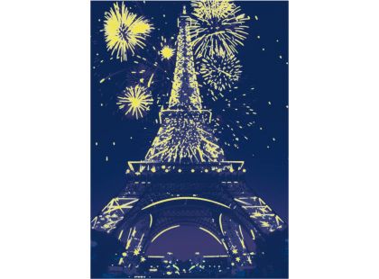 Dino Puzzle Noční Eiffelovka neon 1000 dílků