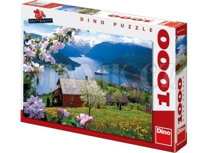Dino Puzzle Norský fjord 1000dílků