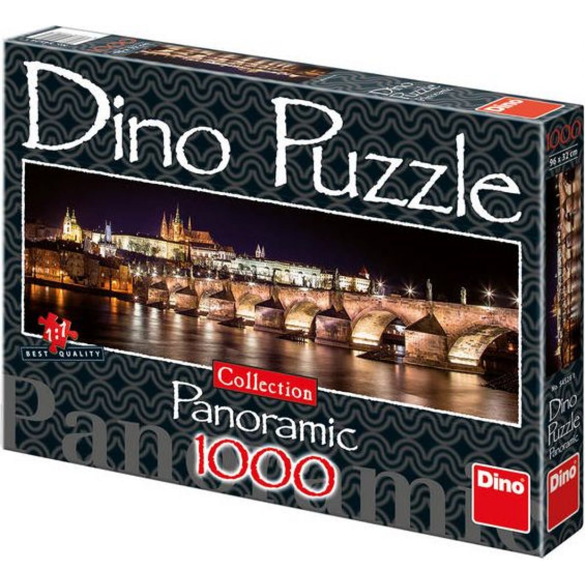 Dino Puzzle Panoramic Hradčany v noci 1000dílků