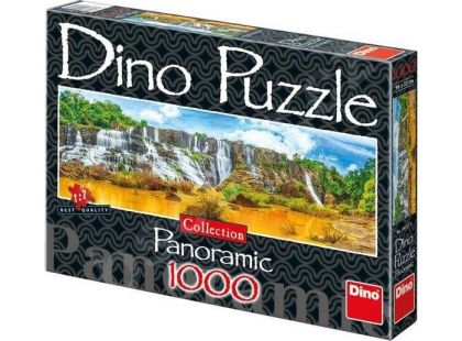 Dino Puzzle Panoramic Vodopády Pongour 1000dílků