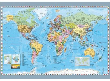 Dino Puzzle Politická mapa světa 1000dílků