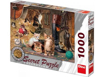 Dino Puzzle Secret Collection Kočičky 1000dílků