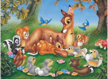Dino Puzzle WD Bambi a zvířátka 48d