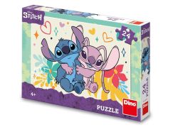 Dino Stitch a Angel puzzle 24 dílků FSC