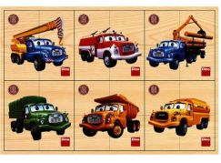 Dino Puzzle dřevěné Tatra 6 x 4 dílky