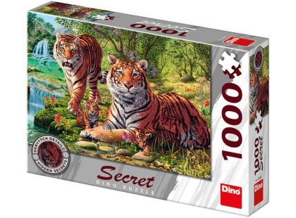 Dino Tygři secret collection puzzle 1000 dílků