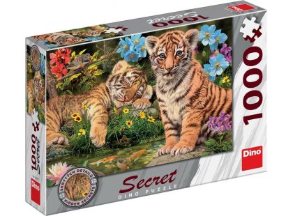 Dino Puzzle Secret collection Mláďata tygrů 1000 dílků
