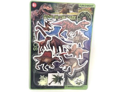 Dinosauři + hvězdičky svítící ve tmě
