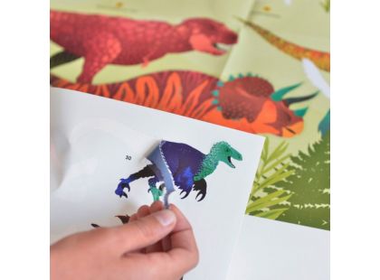 Dinosauři vzdělávací samolepkový plakát