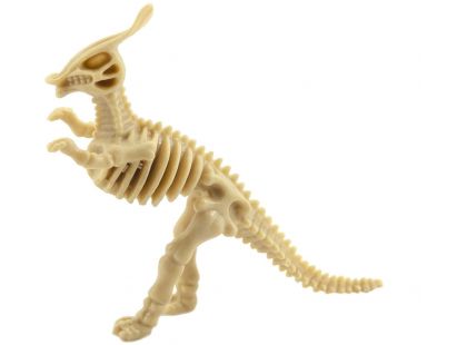 Dinosaurus 3D skládačka zkamenělina v krabičce