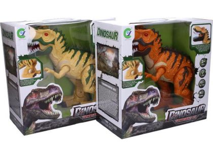 Dinosaurus chodící s efekty 50 cm béžovo-zelený