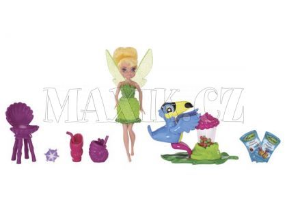 Disney Fairy 11 cm panenka a hrací set velký - Tink's Tiki Treat Stand