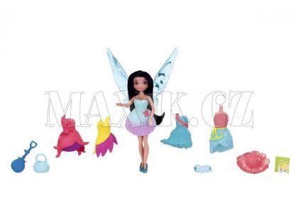Disney Fairy 11cm panenka a hrací set módní doplňky - Silvermist's Beach Party Fashions
