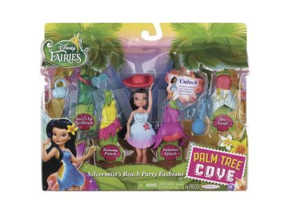 Disney Fairy 11cm panenka a hrací set módní doplňky - Silvermist's Beach Party Fashions