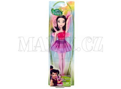 Disney Fairy 22cm základní panenka baletka - Vidia fialová