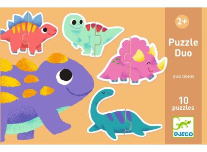 Djeco Duo Puzzle Dinosauři