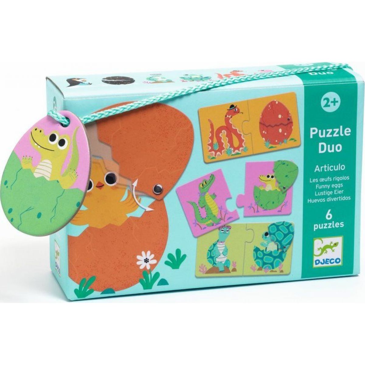 Djeco Duo Puzzle Opposti - 12 Puzzle Da 24 Pezzi Per Bambini, Gioco Educativo Sugli Contrari