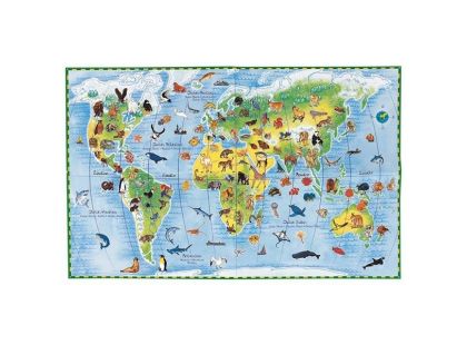 Djeco Puzzle obrazové Zvířata ve světě 100 dílků