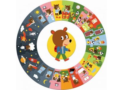 Djeco Puzzle obří Medvídkův den 24 dílků