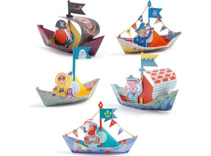 Djeco Origami skládačka plovoucí lodě