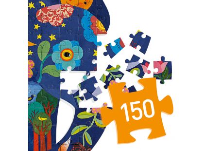 Djeco Puzzle velké Pohádkový slon 150 dílků