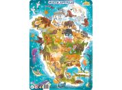 DoDo Puzzle Zvířata Severní Amerika 53 dílků