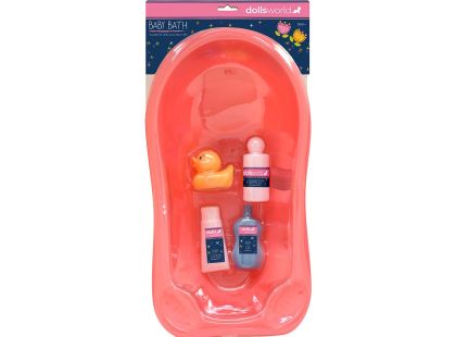 Dolls World Dolls World - Koupací set pro panenky 46 cm s vaničkou a doplňky