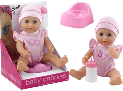 Dolls World Panenka Baby Dribbles 25 cm