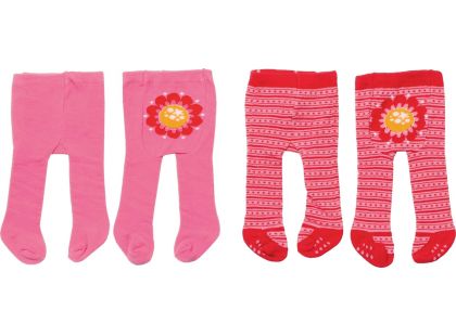 Zapf Creation Dolly Moda Punčocháče 2 ks - růžové a červené pro panenku 43 cm