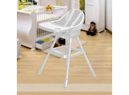 Dolu Dětská jídelní židlička bílá - Poškozený obal
