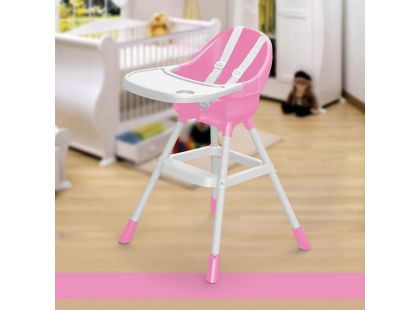 Dolu Dětská jídelní židlička růžová